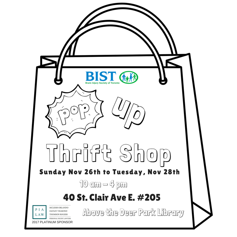 Giving Tuesday Pop Up Thrift Shop Runs Nov 26 -28th 10-4 pm