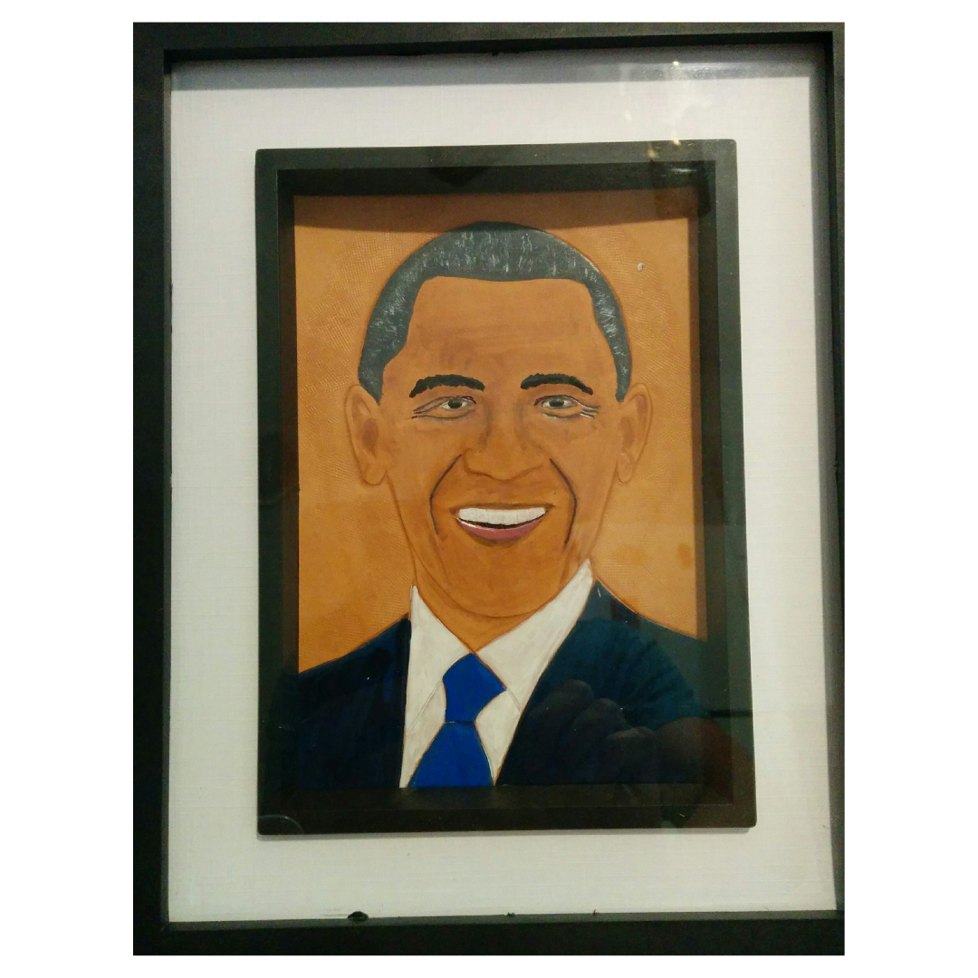 Portrait By Gregory Chan of Barrack Obama
