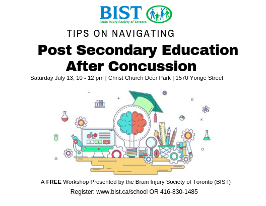 Tips on Navigating a Post Secondary Education Post Concussion