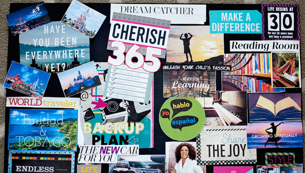 sample of a vision board